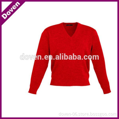 women's red knitted sweater custom sweater